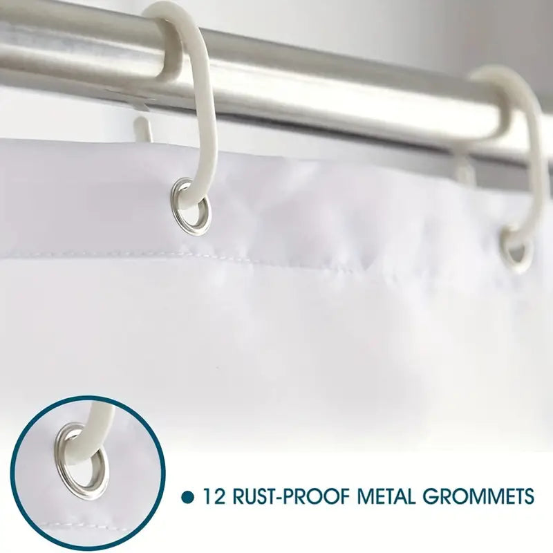 Rustic Door Pattern Shower Curtain + Hooks