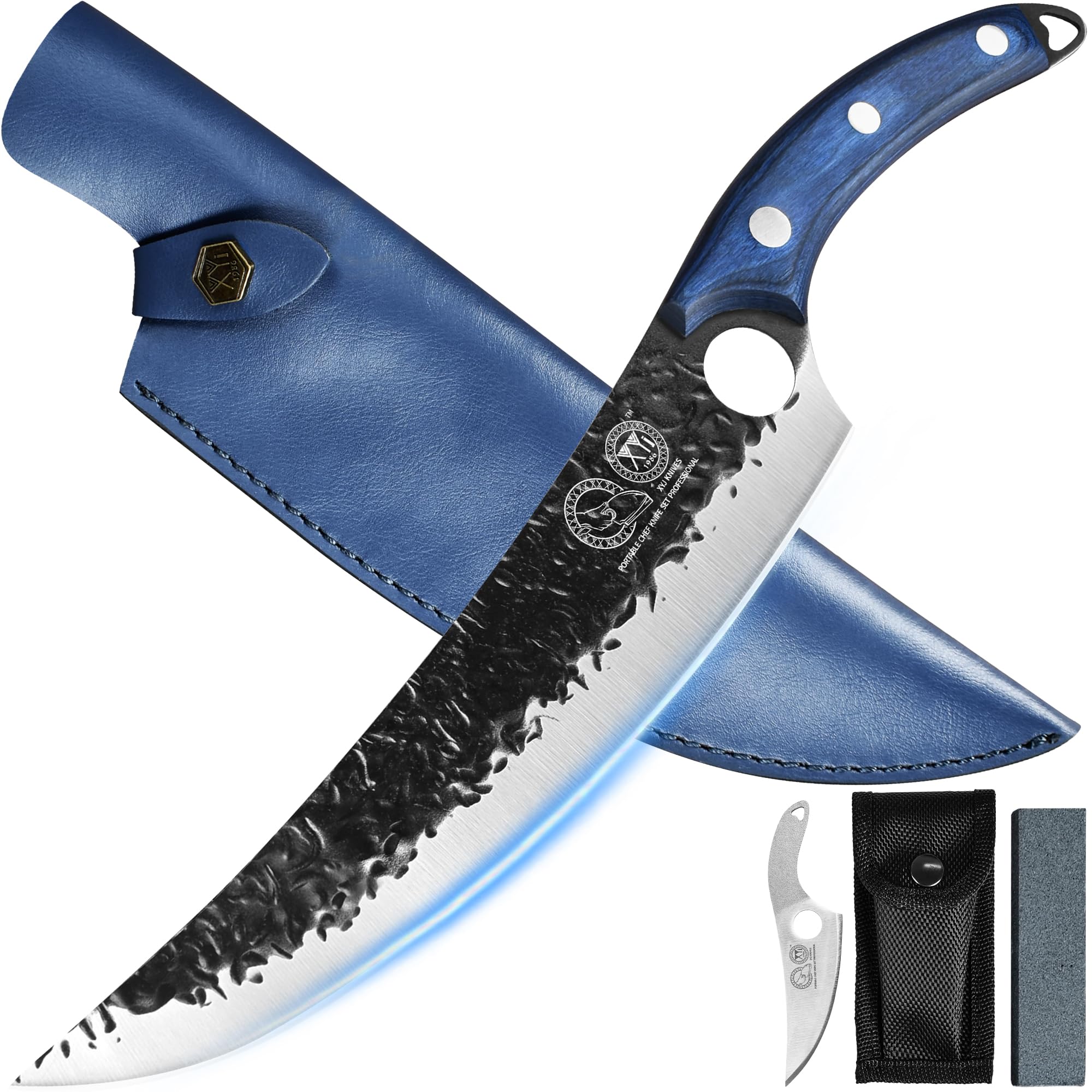 XYJ 10 Inch Full Tang Stainless Steel Boning Knife