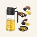 TrendPlain 16oz/470ml Glass Olive Oil Sprayer for Cooking – 2 in 1 Olive Oil Dispenser Bottle