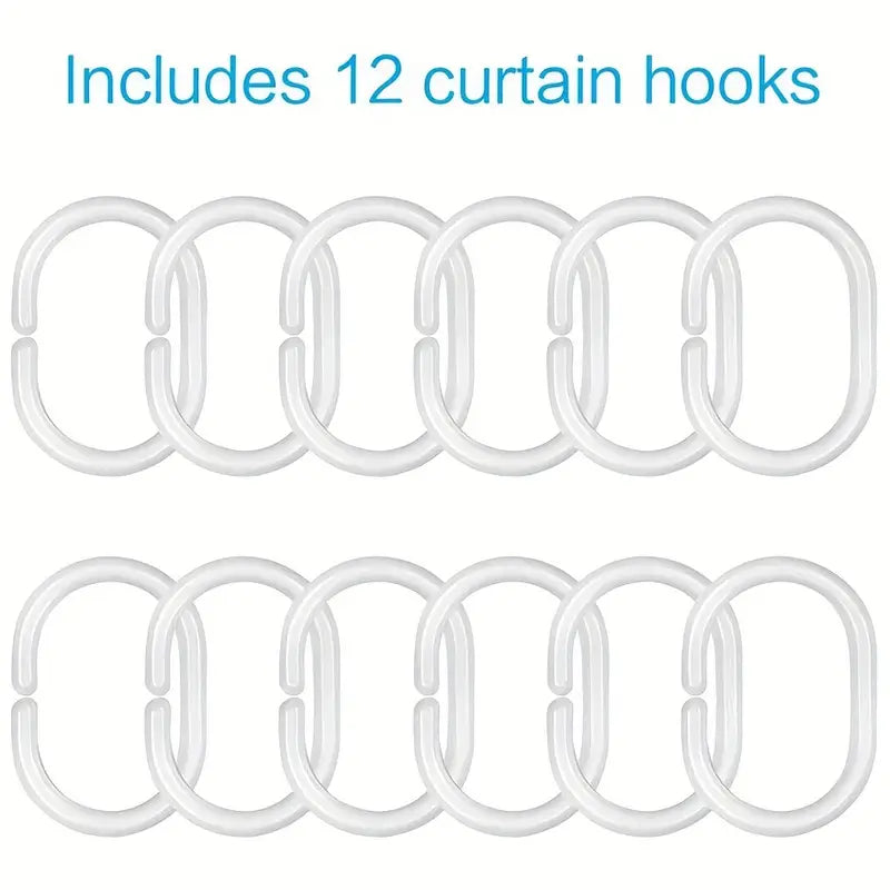 Rustic Door Pattern Shower Curtain + Hooks
