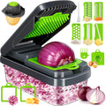 Professional Vegetable Chopper – 7-in-1 Multi-Cutter with Dishwasher-Safe Blades