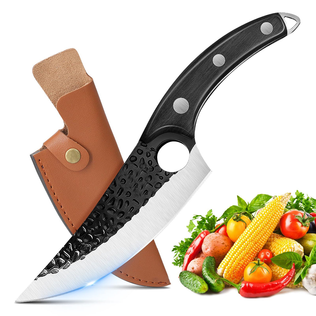 VENGE Blade Forged Butcher & Boning Knife with Sheath
