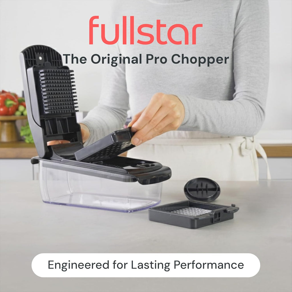 Professional Vegetable Chopper – 7-in-1 Multi-Cutter with Dishwasher-Safe Blades