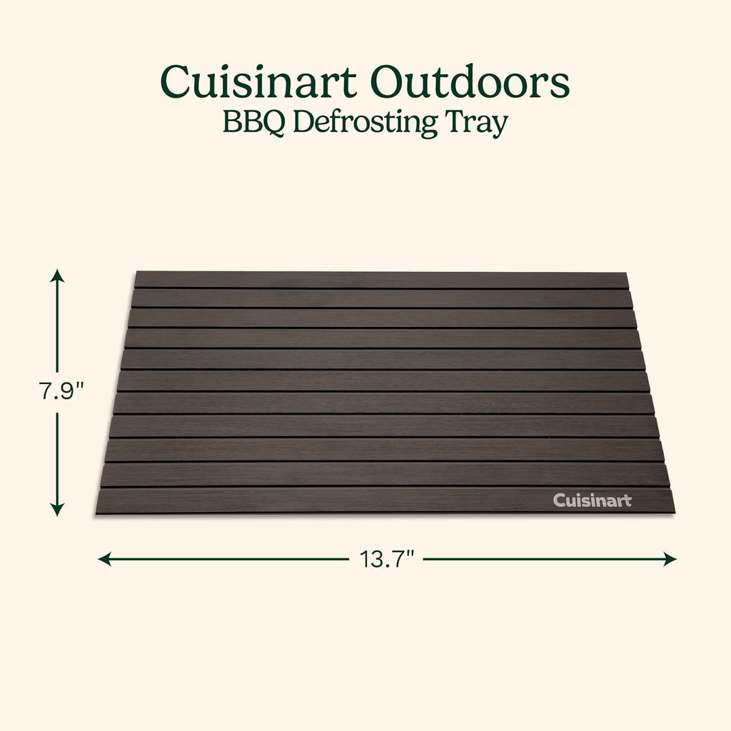 Cuisinart BBQ Defrosting Tray, Conductive Aluminum Rapid Thaw Plate for Frozen Meat