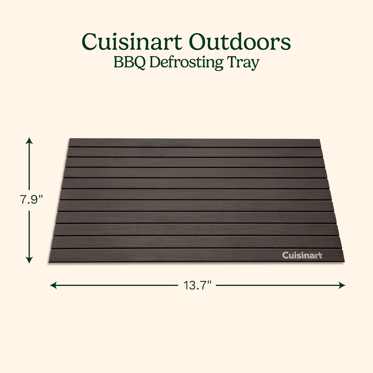 Cuisinart BBQ Defrosting Tray, Conductive Aluminum Rapid Thaw Plate for Frozen Meat
