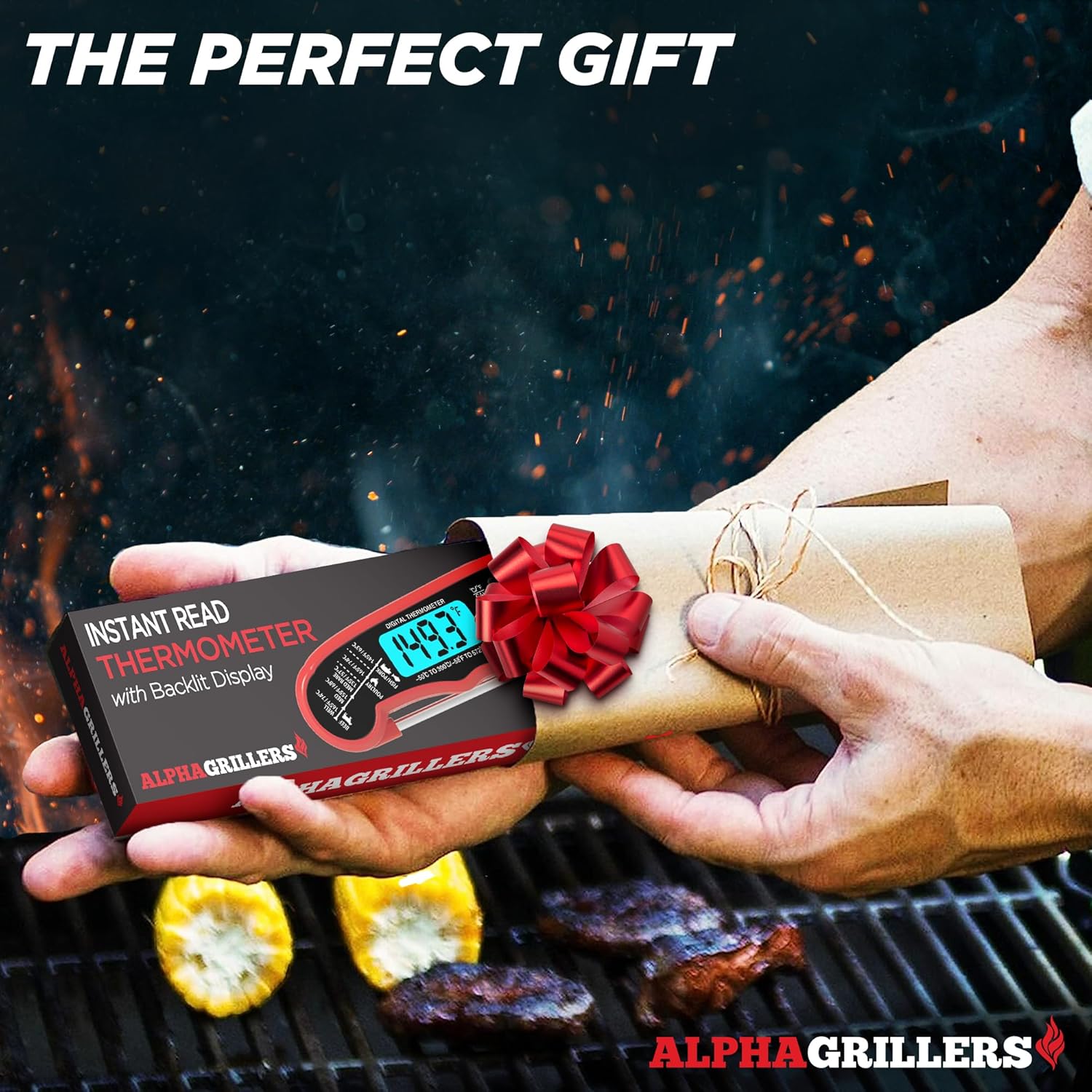Alpha Grillers Meat Thermometer Digital – Instant Read Food Thermometer